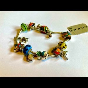 HUGO Vintage Ocean Charm Bracelet New with Tags